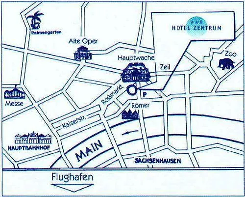 Zentrum An Der Hauptwache Hotel Frankfurt nad Mohanem